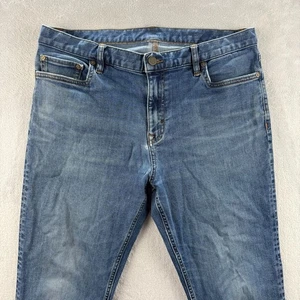 Banana Republic Traveler Jeans Mens 34x30 Blue Straight Slim Fit Dark Wash Denim - Picture 1 of 11