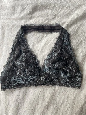 Free People Intimately Bralette Large Lace Blue Slate  - Image 1 of 4