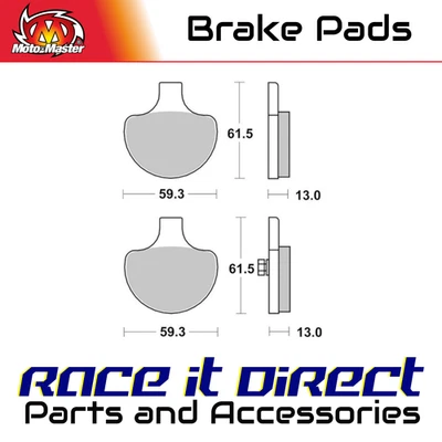 Pastillas de freno delanteras Roadpro Sinter MM Harley Tour 1340 Glide FLT 1984-1986 Foto 1 de 4
