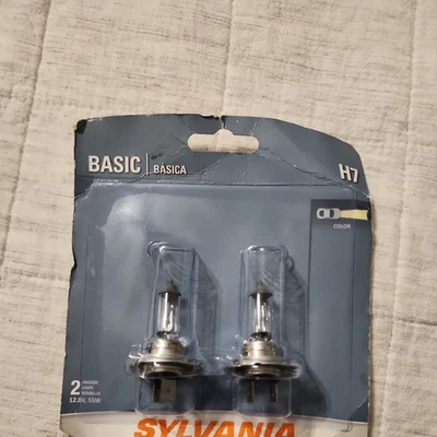 SYLVANIA - H7 Basic - Halogen Bulb for Headlight (Contains 2 Bulbs) Damaged Box  - Image 1 of 4