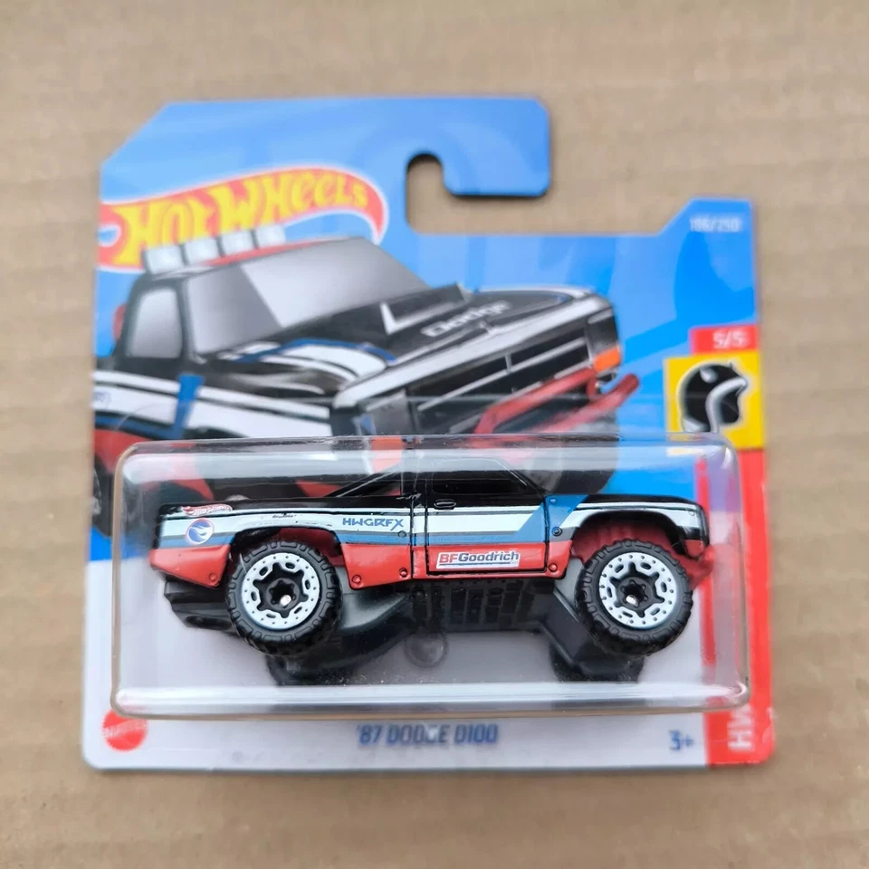 Tarjeta corta Hot Wheels 2022 HW Daredevils 87 Dodge D100 Th Treasure Hunt 5/5 Foto 1 de 1