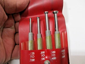 Starrett Small Hole Gages, No. S 831 E, Set of 4 w/ Pouch - .125-.500" - Picture 1 of 5