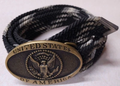 Heritage Mint Estados Unidos de América Águila Calva Latón Sólido Hebilla de Cinturón y Cinturón Foto 1 de 4