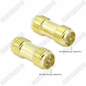 5x RP-SMA Female Jack To RP SMA Female Jack Adapter Connector Straight Converter - Picture 1 of 4