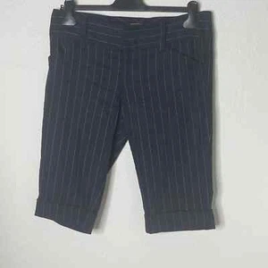Alice + Olivia Damen-Bermudahose mit Bündchen Größe 8 marineblau Nadelstreifen klassisch - Bild 1 von 13