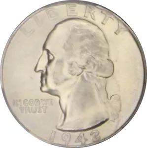 1942-D MS67 Washington Quarter, PCGS 43291884 - Picture 1 of 5