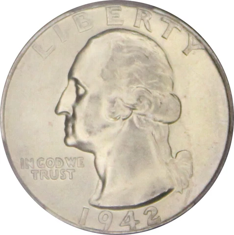 1942-D MS67 Washington Quarter, PCGS 43291884 Cover
