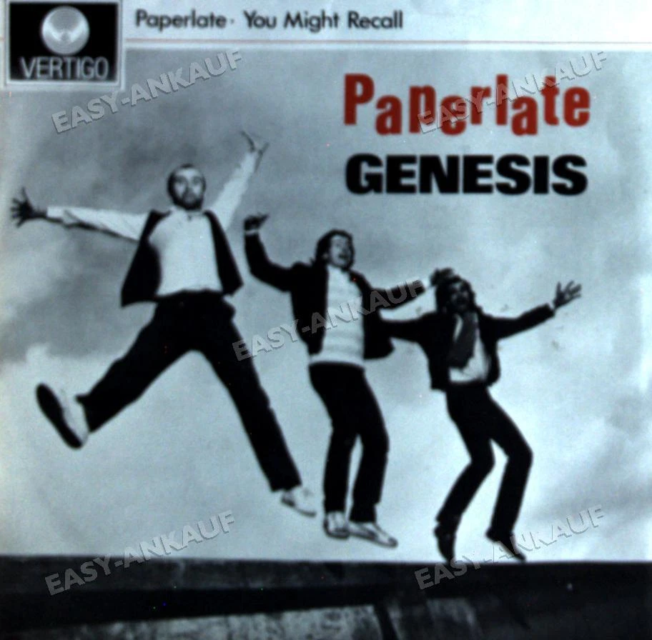 Genesis - Paperlate / You Might Recall 7" (VG/VG) . - Image 1 of 1