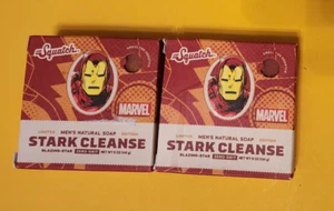 2x Iron Man Dr. Squatch Limited Edition Tony Stark Cleanse Marvel Naturseife - Bild 1 von 1