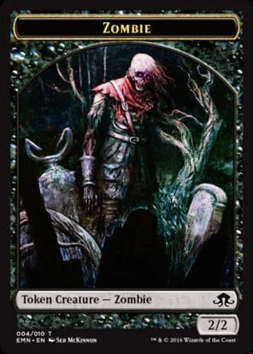 Zombie Token (004) ~ Lightly Played Eldritch Moon MTG Magic UltimateMTG Black Ca - Image 1 of 1