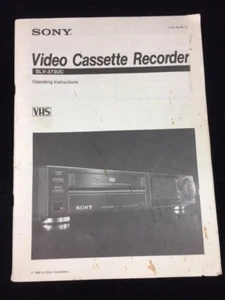 OPERATING INSTRUCTIONS SONY VHS VIDEO CASSETTE RECORDER SLV-373UC - Picture 1 of 1