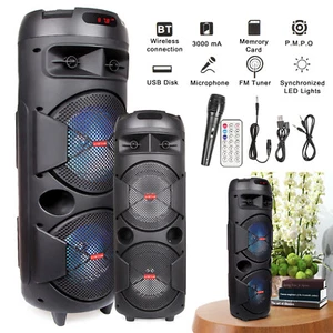 5000W Portable Bluetooth Speaker Subwoofer Heavy Bass Sound System Party Mic TWS - Zdjęcie 1 z 13