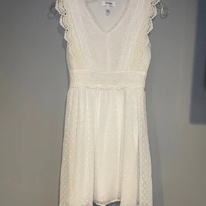 Speechless Girls 8White Eyelet Dress Ruffles & Tie Waist Size 14 - Picture 1 of 10