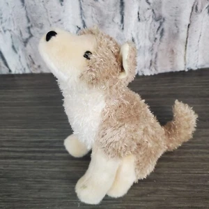 Douglas Cuddle Toys Timber Wolf Beige Plush Stuffed Animal #4069 EUC - Picture 1 of 7