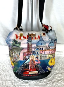 Nicole Lee USA Honeymoon in Venezia Multifunctional  Backpack Handbag - Picture 1 of 8