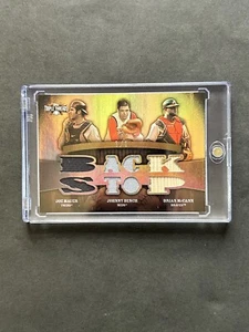 Johnny Bench Joe Mauer McCann 2009 Topps Triple Threads Relics 1/1 Back Stop - Picture 1 of 8