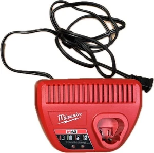 OEM Milwaukee M12 Lithium-ion Battery Charger (only) 12V Red 48-59-2401 - Picture 1 of 2