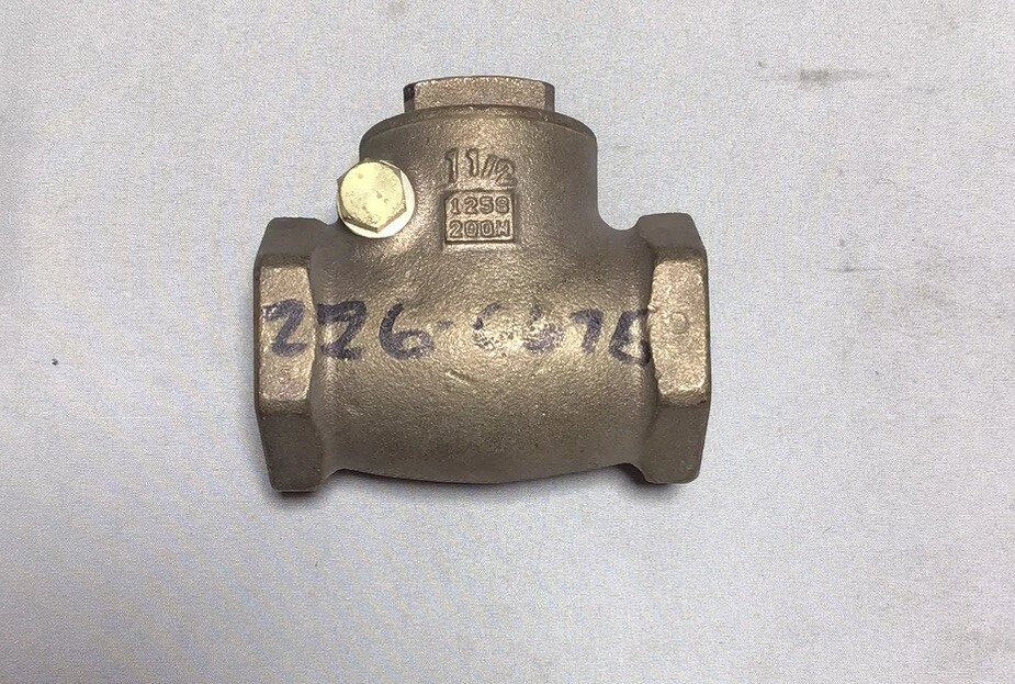 Milwaukee NEW 1-1/2" Bronze Swing Check Valve - Image 1 of 4
