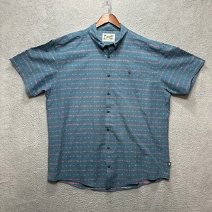 Camisa de manga corta Howler Bros para hombre 2XL verde mediana estampado geométrico - Imagen 1 de 8