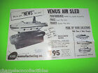 Venus Air Sled By Mars Mfg. Original Kiddie Ride Promo Sales Flyer Vintage Retro