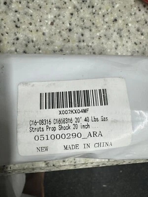 C16-08316 20inch 40lbs (178N) Gas Shocks Struts Lift Support for Camper Shell Foto 1 de 2