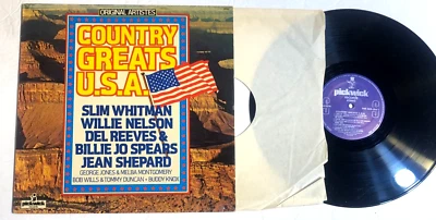 Country Greats USA LP  UK Imp Willie Nelson Buddy Knox George Jones Slim Whitman - Image 1 of 2