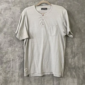 Five Four Short Sleeve Henley Shirt Men's  X-Large heather gray 3 button neck - Picture 1 of 9