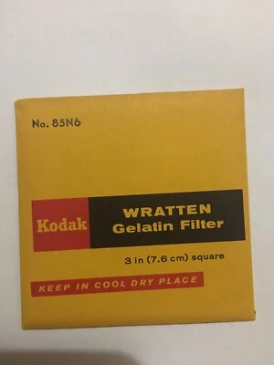 KODAK WRATTEN GELATIN FILTER NO 85N6 3" or 75mm Square - Image 1 of 2