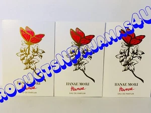 LOT of 3~Hanae Mori HANAE Eau de Parfum 0.04fl.oz/1.2ml CARDED SAMPLES Free Ship - Picture 1 of 2