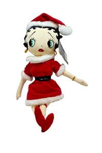 VTG Betty Boop KELLYTOY 18" Plush Doll “Classic Santa Betty” with Tag Fabric - Picture 1 of 5