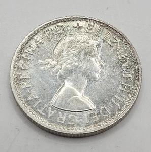1963 AUSTRALIA SHILLING. 500 SILVER - Picture 1 of 2