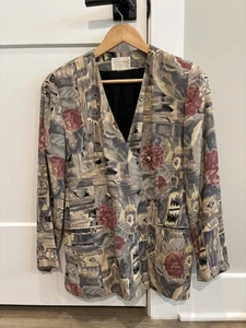 Vintage First Impressions Women's Double-Breasted Blazer Size 8P - Picture 1 of 7
