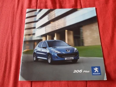 Rara PEUGEOT 206 PLUS Brochure DEPLIANT Libretto Originale GIUGNO 2009 Vintage ! - Immagine 1 di 4