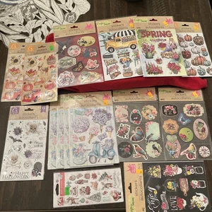 15 New Packs Crafters Square Autocollants Stickers - Picture 1 of 11