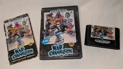 Kid Chameleon (Sega Genesis, 1992) Complete Tested - Ugly - Image 1 of 4