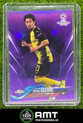 2017 Topps Chrome UEFA Champions League Shinji Kagawa Purple 241/250 Dortmund - Image 1 of 3