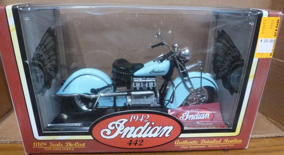 1 10th Strombecker Tootsie Toy Diecast 1942 Indian 442 Motorcycle