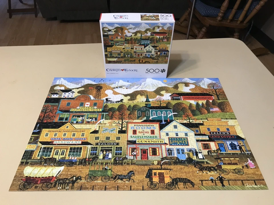 Puzzle Buffalo Wysocki Pete's Gambling Hall 500 piezas 100 % completo Foto 1 de 1
