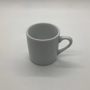 Cordon Bleu BIA White Mini Mug w/ Handle - Solid White - logo on bottom- 2" tall - Picture 1 of 6