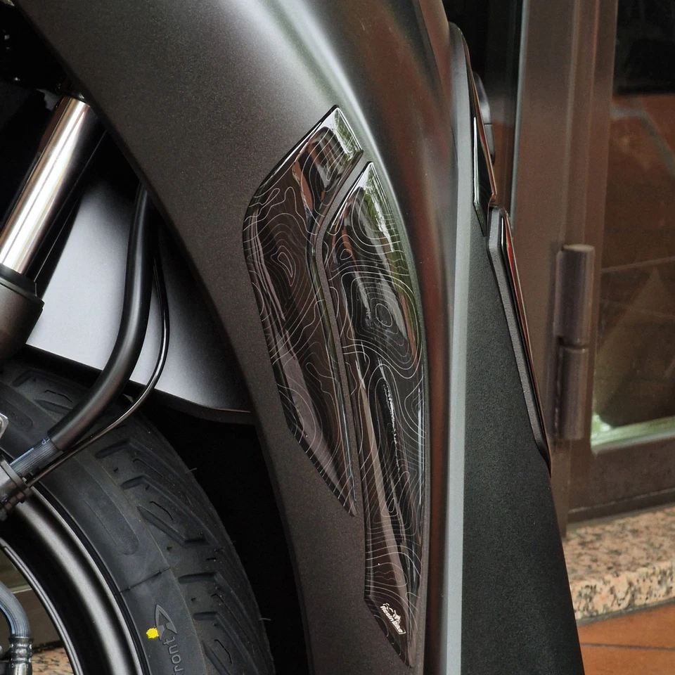 Adesivi Gel 3D compatibili con Honda SH 125 150 2020-2025 Paraspigoli