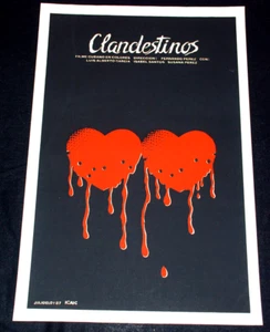 1987 Original Cuban Movie Poster PLUS Boceto painting.Mockup"Clandestinos"art - Picture 1 of 7
