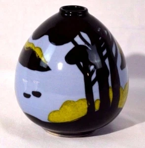 Antique Art Pottery Bulbous Vase - Picture 1 of 4