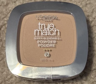 NEW L'OREAL PARIS TRUE MATCH SUPER BLENDABLE MAKEUP POWDER MEDIUM W5 .33oz - Image 1 of 4