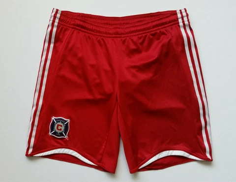 Adidas Chicago Fire Soccer Shorts Clima 365 Mens Size Medium Climacool Red 06/08 Cover