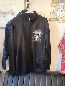 Sudadera MMA Elite Hombres Grande Negra Blanca Traje de Pista Chaqueta Centro Comercial Punk Calavera - Imagen 1 de 2