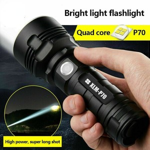 100000LM LED Flashlight Rechargeable Torch Outdoor Powerful Camping Flashlamp