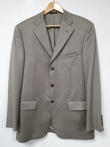 Marks & Spencer Stone Suit Jacket Collezione 100% Wool Reda Super 100's Size 40L - Picture 1 of 16