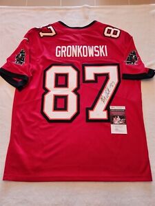 ROB GRONKOWSKI signed BUCCANEERS licensed jersey JSA COA Size XL