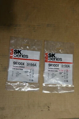批量 2 件 - RCA SK 系列 SK100X 以前 SK 3422 5-W Zener 二极管 — 第 1/3 张图片