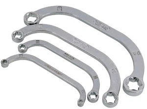Torx Obstruction Spanner Set Female Ring E Star Wrench E6-8 E10-12 E14-18 E20-24 - Picture 1 of 3